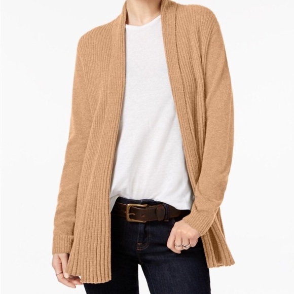 L. Charter Club Cashmere Ribbed Open-Front Cardigan, - Picture 12 of 12